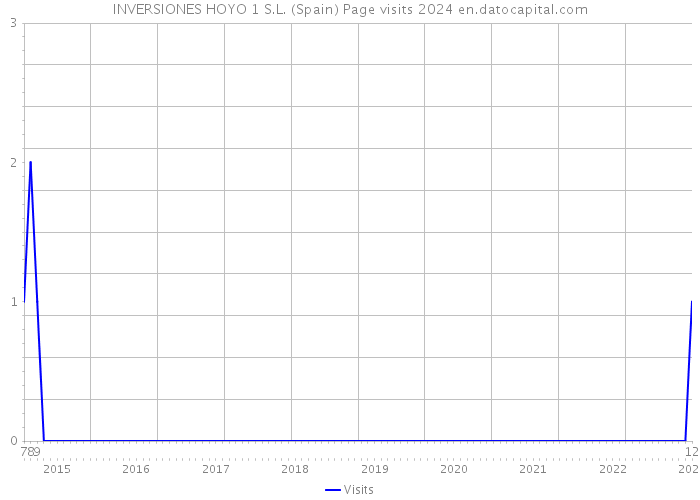 INVERSIONES HOYO 1 S.L. (Spain) Page visits 2024 