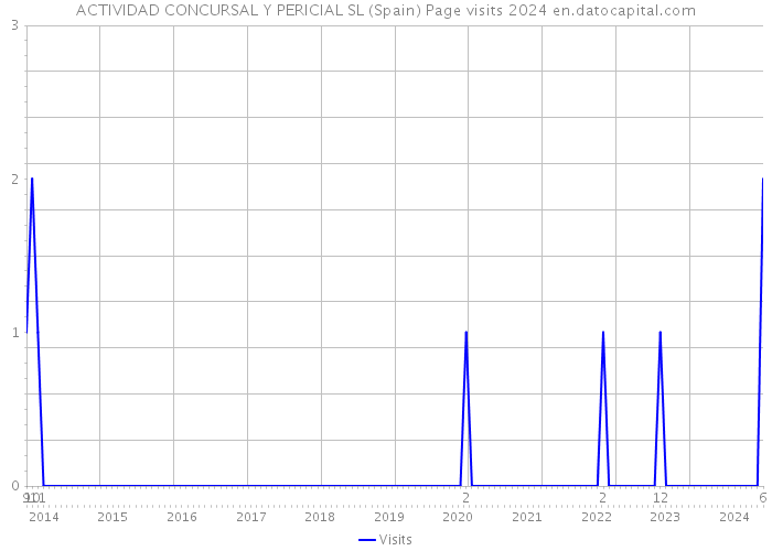 ACTIVIDAD CONCURSAL Y PERICIAL SL (Spain) Page visits 2024 