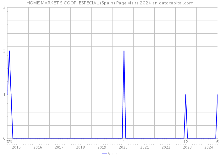 HOME MARKET S.COOP. ESPECIAL (Spain) Page visits 2024 