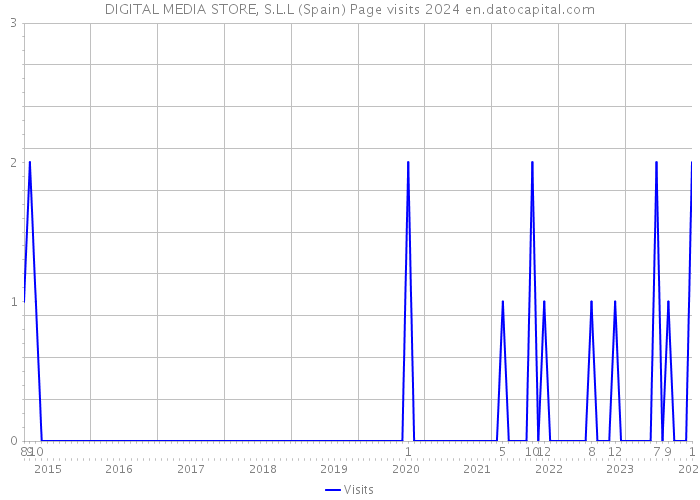 DIGITAL MEDIA STORE, S.L.L (Spain) Page visits 2024 