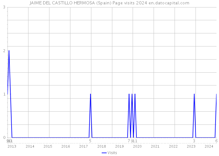 JAIME DEL CASTILLO HERMOSA (Spain) Page visits 2024 