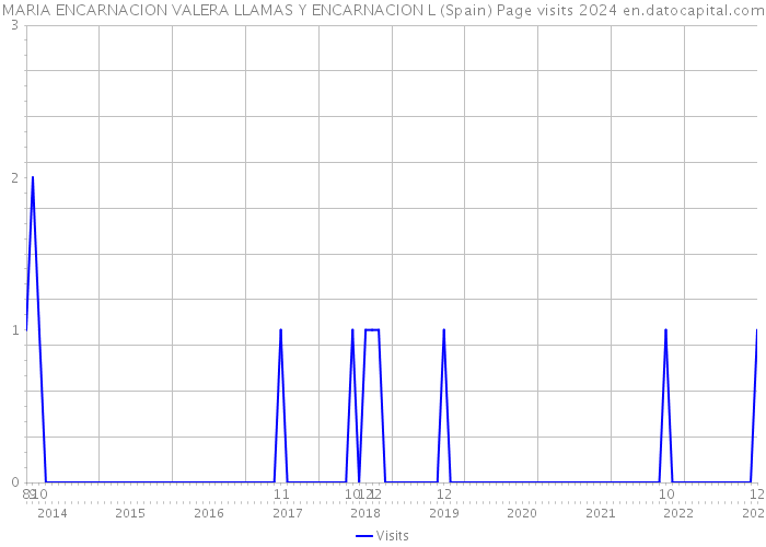 MARIA ENCARNACION VALERA LLAMAS Y ENCARNACION L (Spain) Page visits 2024 