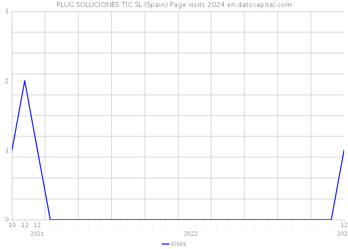 PLUG SOLUCIONES TIC SL (Spain) Page visits 2024 