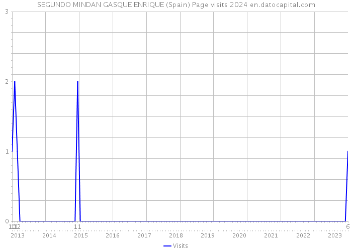 SEGUNDO MINDAN GASQUE ENRIQUE (Spain) Page visits 2024 