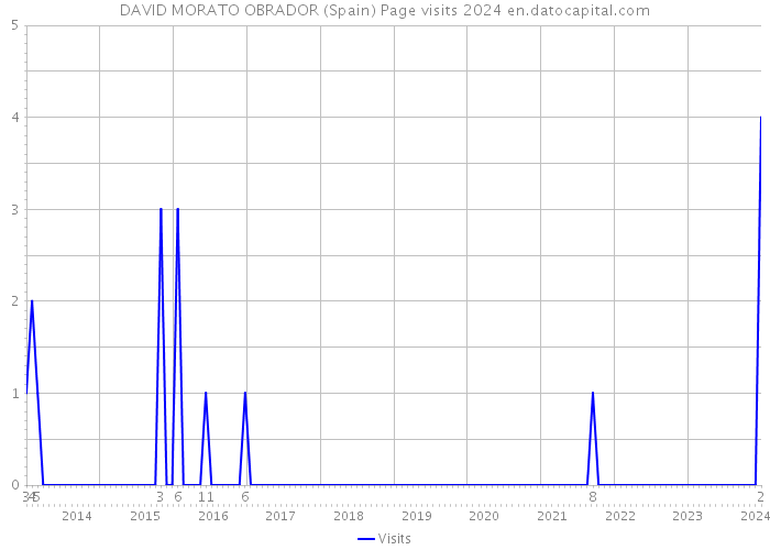 DAVID MORATO OBRADOR (Spain) Page visits 2024 