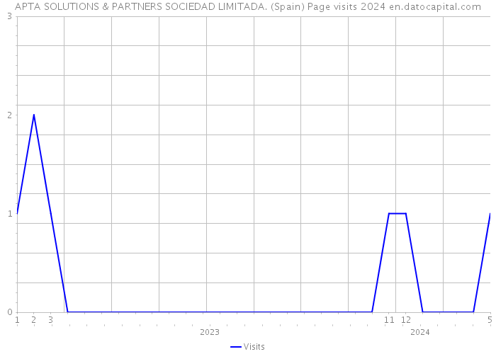 APTA SOLUTIONS & PARTNERS SOCIEDAD LIMITADA. (Spain) Page visits 2024 