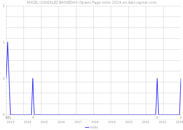 ANGEL GONZALEZ BASSEDAS (Spain) Page visits 2024 