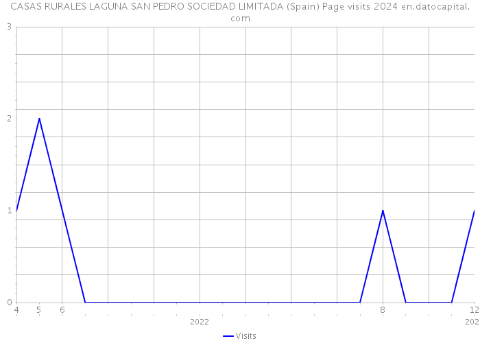 CASAS RURALES LAGUNA SAN PEDRO SOCIEDAD LIMITADA (Spain) Page visits 2024 