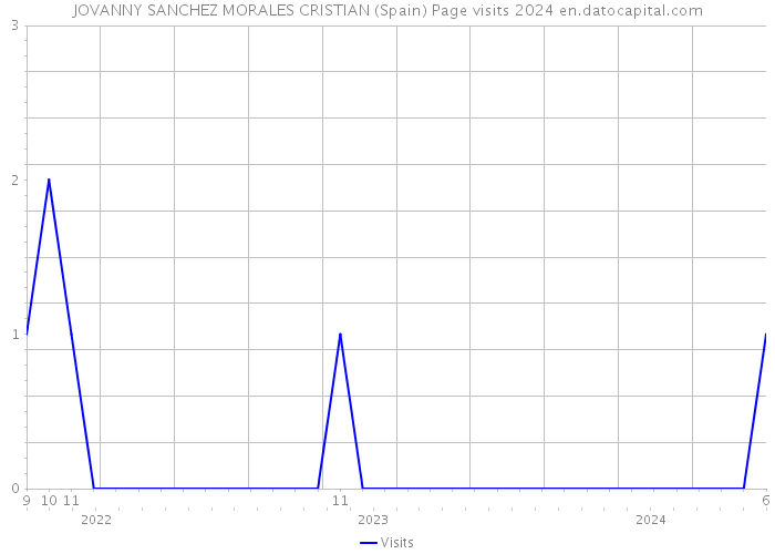 JOVANNY SANCHEZ MORALES CRISTIAN (Spain) Page visits 2024 
