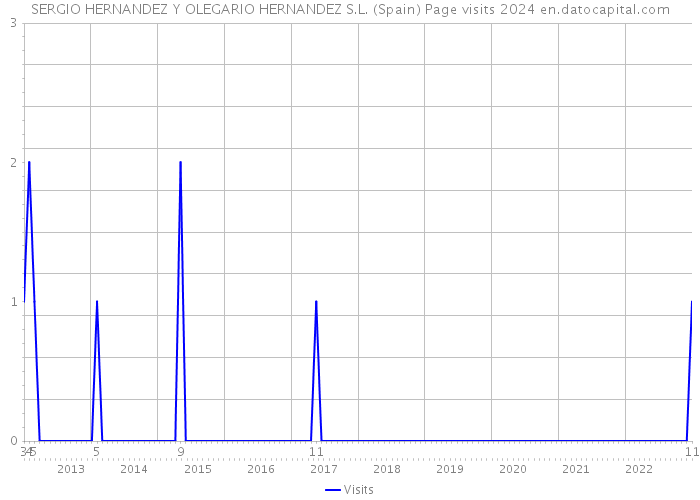 SERGIO HERNANDEZ Y OLEGARIO HERNANDEZ S.L. (Spain) Page visits 2024 