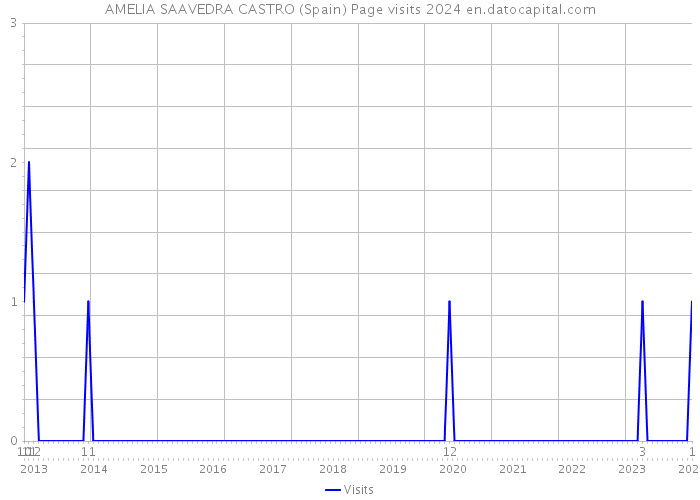 AMELIA SAAVEDRA CASTRO (Spain) Page visits 2024 