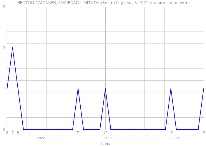 BERTOLI CAICANES, SOCIEDAD LIMITADA (Spain) Page visits 2024 