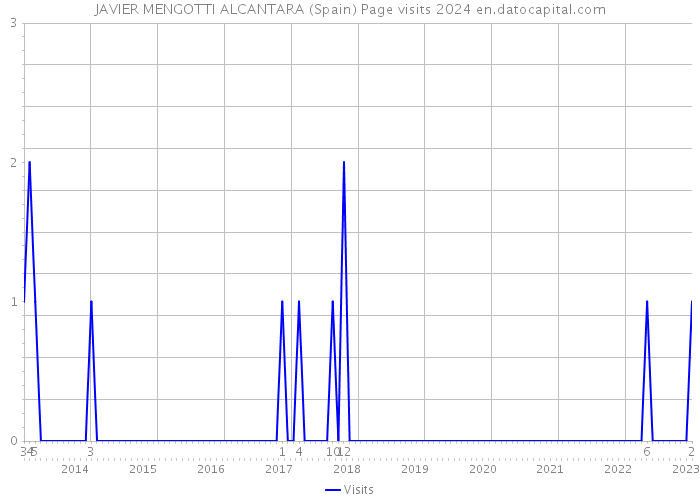 JAVIER MENGOTTI ALCANTARA (Spain) Page visits 2024 