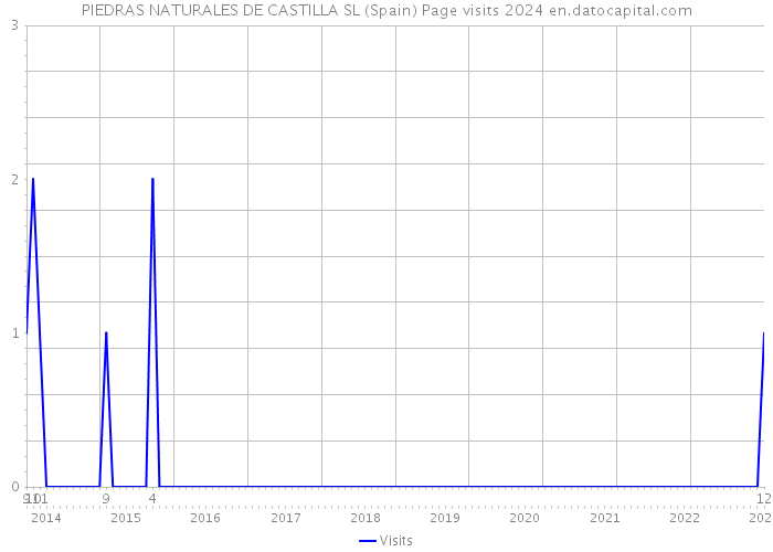 PIEDRAS NATURALES DE CASTILLA SL (Spain) Page visits 2024 
