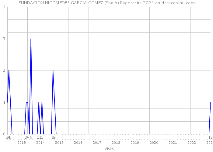 FUNDACION NICOMEDES GARCIA GOMEZ (Spain) Page visits 2024 