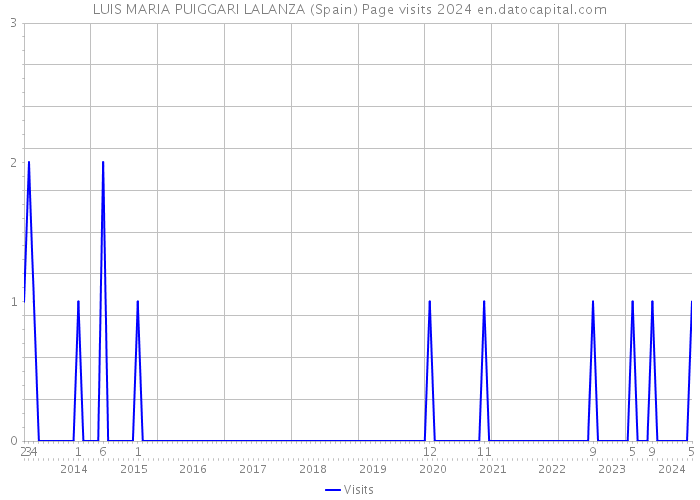 LUIS MARIA PUIGGARI LALANZA (Spain) Page visits 2024 