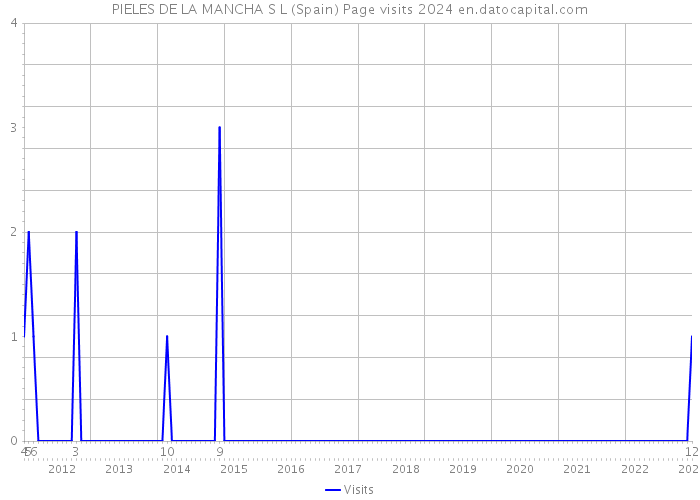 PIELES DE LA MANCHA S L (Spain) Page visits 2024 