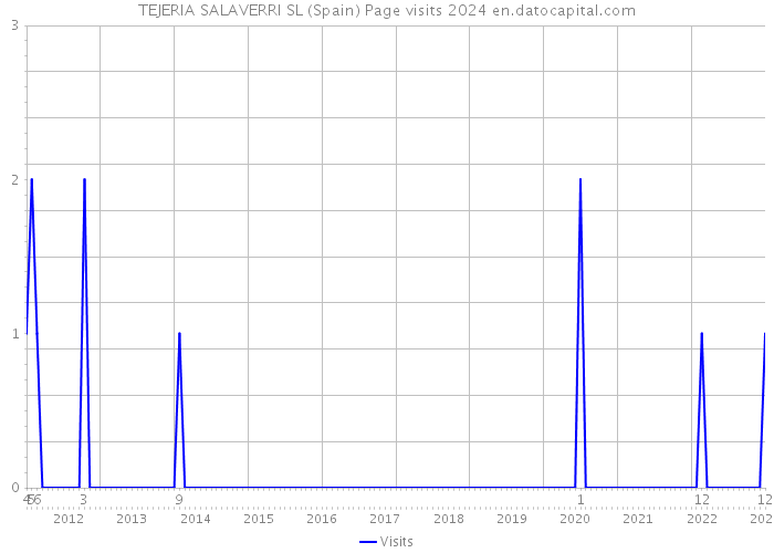 TEJERIA SALAVERRI SL (Spain) Page visits 2024 