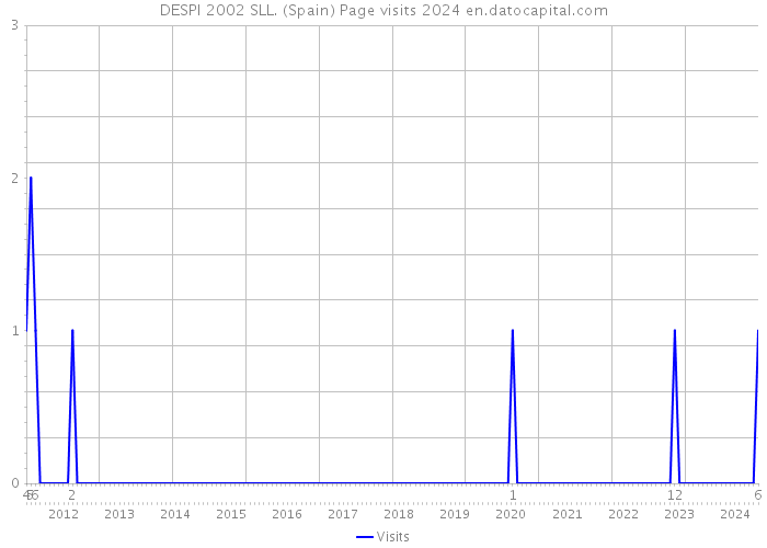 DESPI 2002 SLL. (Spain) Page visits 2024 