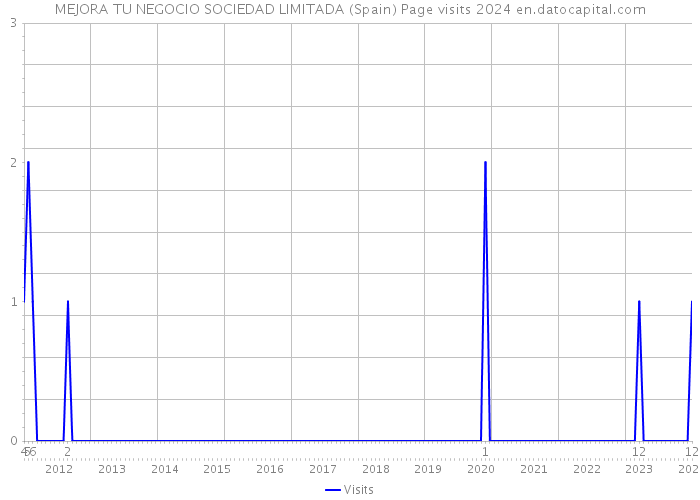 MEJORA TU NEGOCIO SOCIEDAD LIMITADA (Spain) Page visits 2024 
