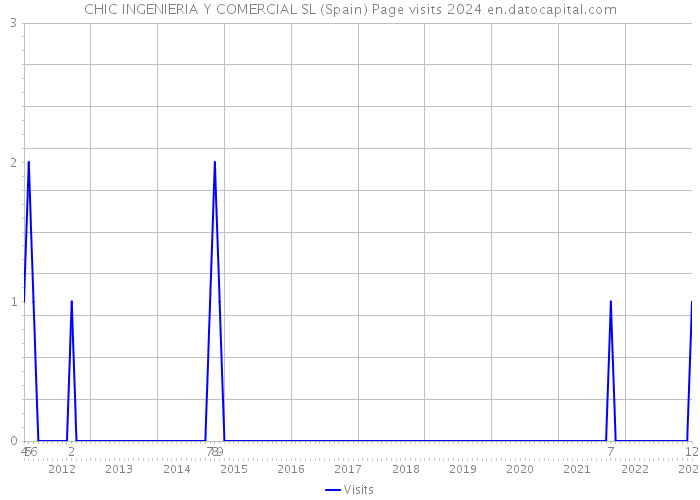 CHIC INGENIERIA Y COMERCIAL SL (Spain) Page visits 2024 