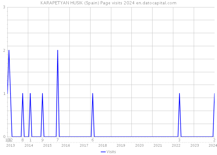 KARAPETYAN HUSIK (Spain) Page visits 2024 