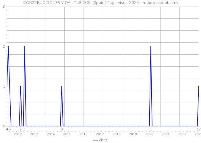 CONSTRUCCIONES VIDAL TUBIO SL (Spain) Page visits 2024 