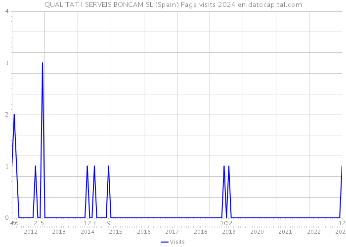 QUALITAT I SERVEIS BONCAM SL (Spain) Page visits 2024 