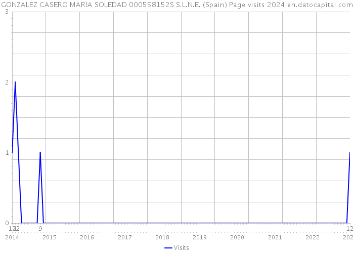 GONZALEZ CASERO MARIA SOLEDAD 000558152S S.L.N.E. (Spain) Page visits 2024 