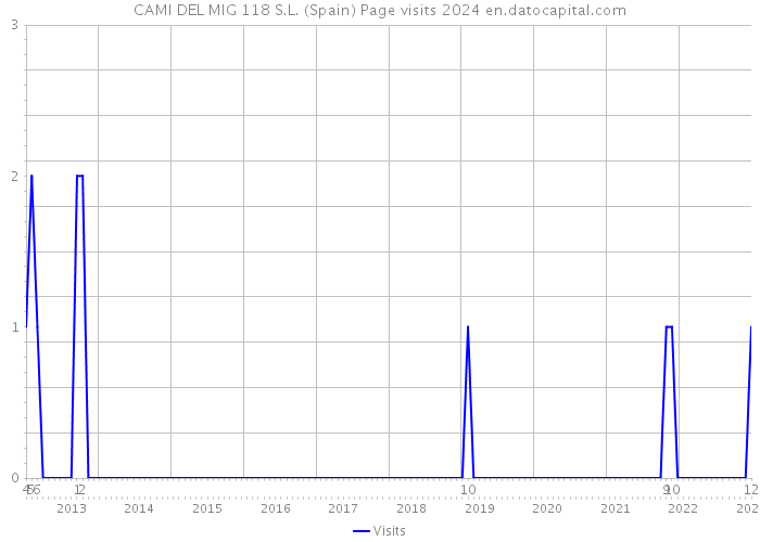 CAMI DEL MIG 118 S.L. (Spain) Page visits 2024 