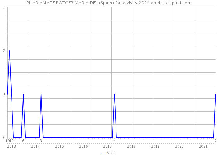 PILAR AMATE ROTGER MARIA DEL (Spain) Page visits 2024 