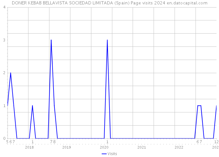 DONER KEBAB BELLAVISTA SOCIEDAD LIMITADA (Spain) Page visits 2024 