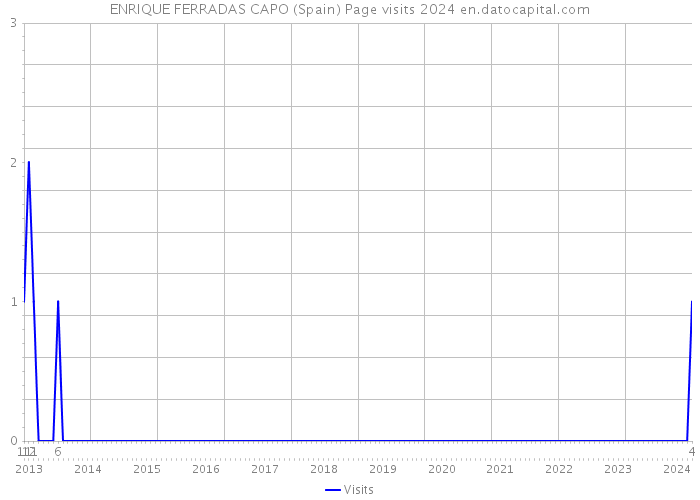 ENRIQUE FERRADAS CAPO (Spain) Page visits 2024 