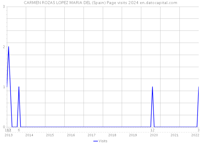 CARMEN ROZAS LOPEZ MARIA DEL (Spain) Page visits 2024 