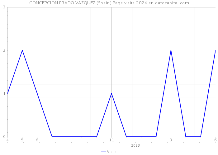 CONCEPCION PRADO VAZQUEZ (Spain) Page visits 2024 