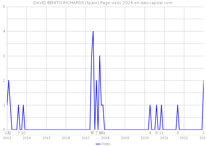 DAVID BENITO RICHARDS (Spain) Page visits 2024 