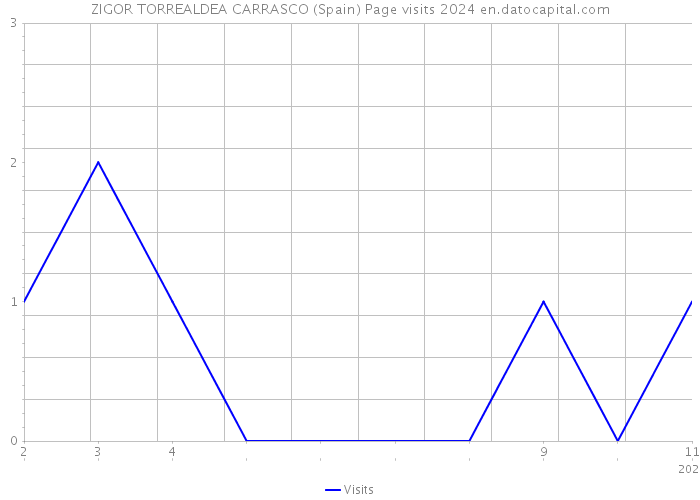 ZIGOR TORREALDEA CARRASCO (Spain) Page visits 2024 