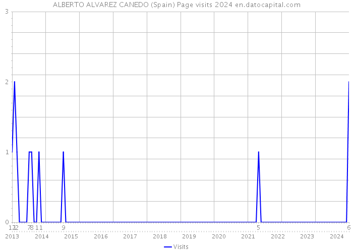 ALBERTO ALVAREZ CANEDO (Spain) Page visits 2024 