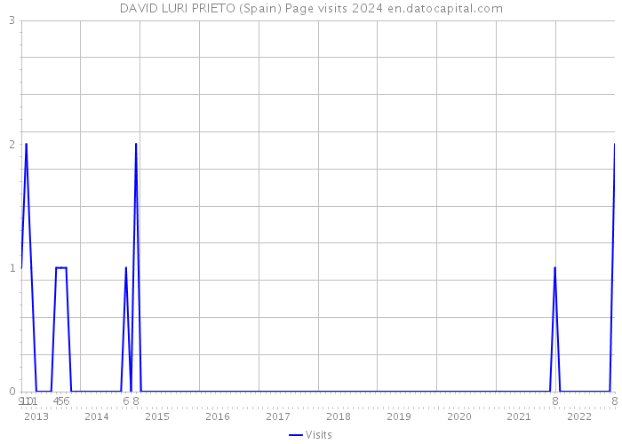 DAVID LURI PRIETO (Spain) Page visits 2024 