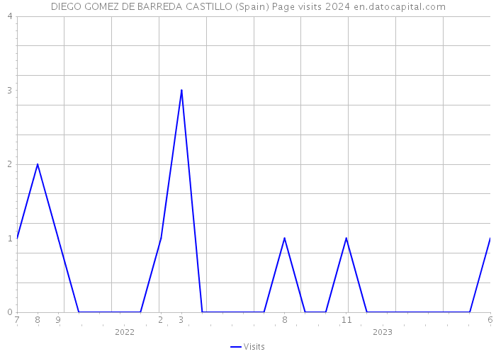 DIEGO GOMEZ DE BARREDA CASTILLO (Spain) Page visits 2024 