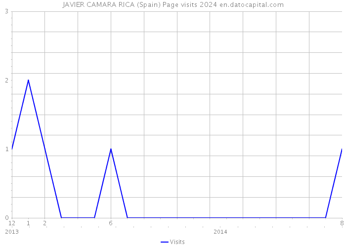JAVIER CAMARA RICA (Spain) Page visits 2024 