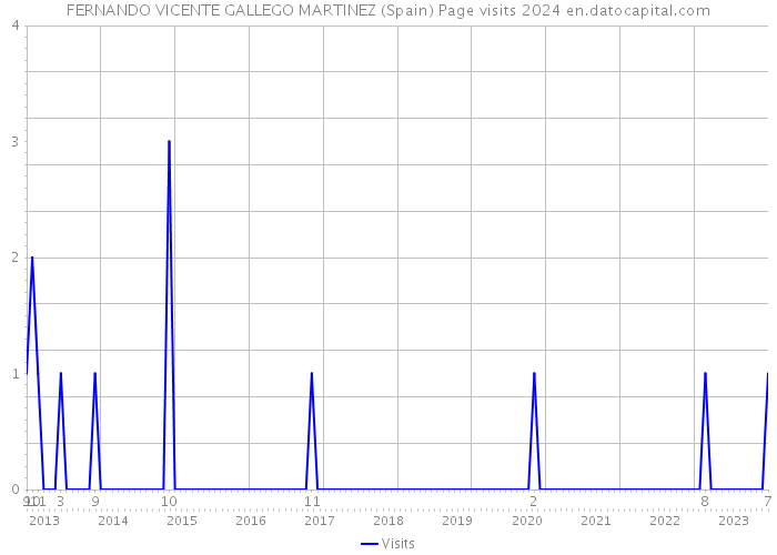 FERNANDO VICENTE GALLEGO MARTINEZ (Spain) Page visits 2024 