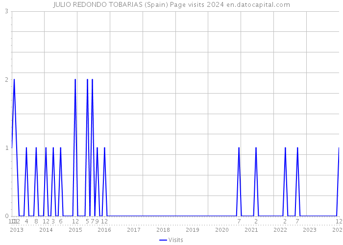 JULIO REDONDO TOBARIAS (Spain) Page visits 2024 