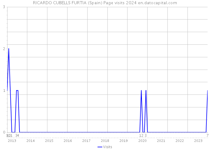 RICARDO CUBELLS FURTIA (Spain) Page visits 2024 