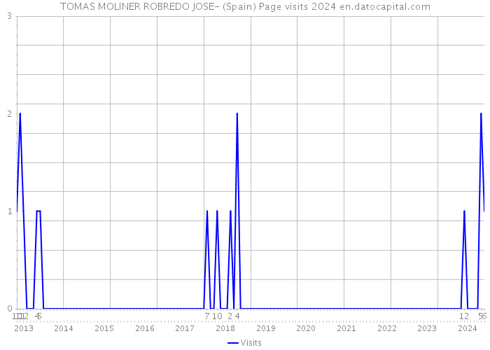 TOMAS MOLINER ROBREDO JOSE- (Spain) Page visits 2024 