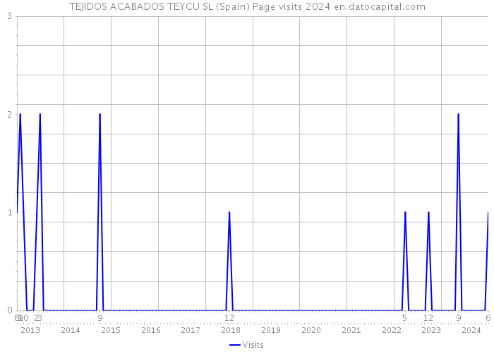 TEJIDOS ACABADOS TEYCU SL (Spain) Page visits 2024 