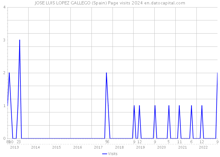 JOSE LUIS LOPEZ GALLEGO (Spain) Page visits 2024 