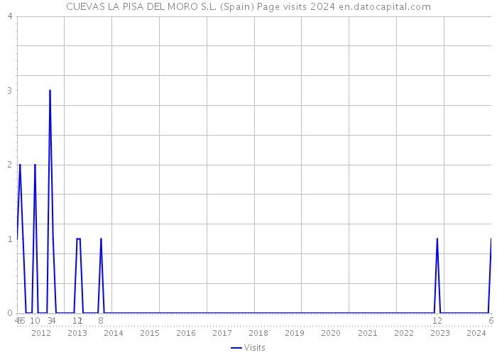 CUEVAS LA PISA DEL MORO S.L. (Spain) Page visits 2024 