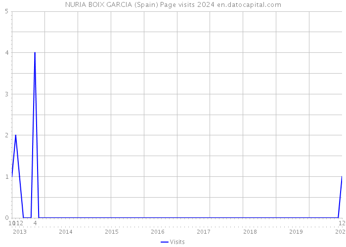 NURIA BOIX GARCIA (Spain) Page visits 2024 