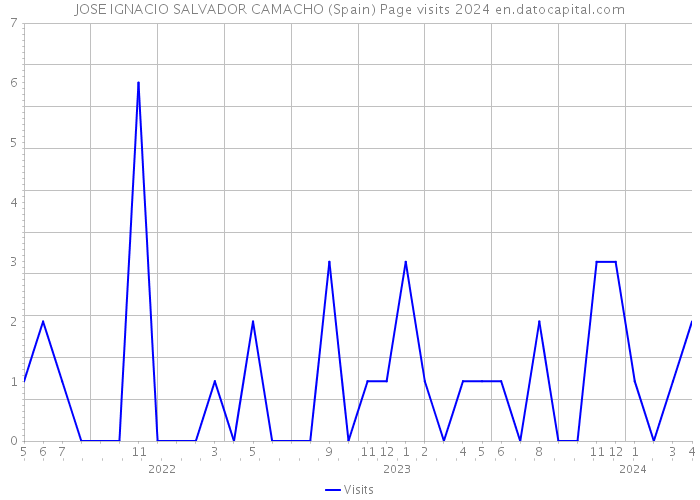 JOSE IGNACIO SALVADOR CAMACHO (Spain) Page visits 2024 